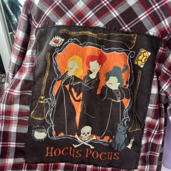 Lil kids custom Hocus Pocus RAGE flannel jacket! Sz 5t! PRICE FIRM! - Picture 5 of 5